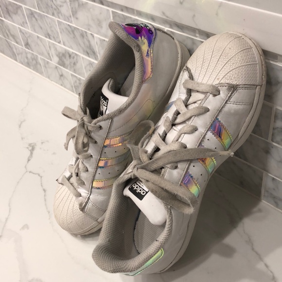 adidas shoes with holographic stripes